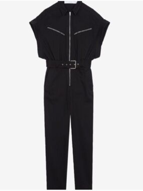 IRO Lavine Jumpsuit Blk w belt size 38